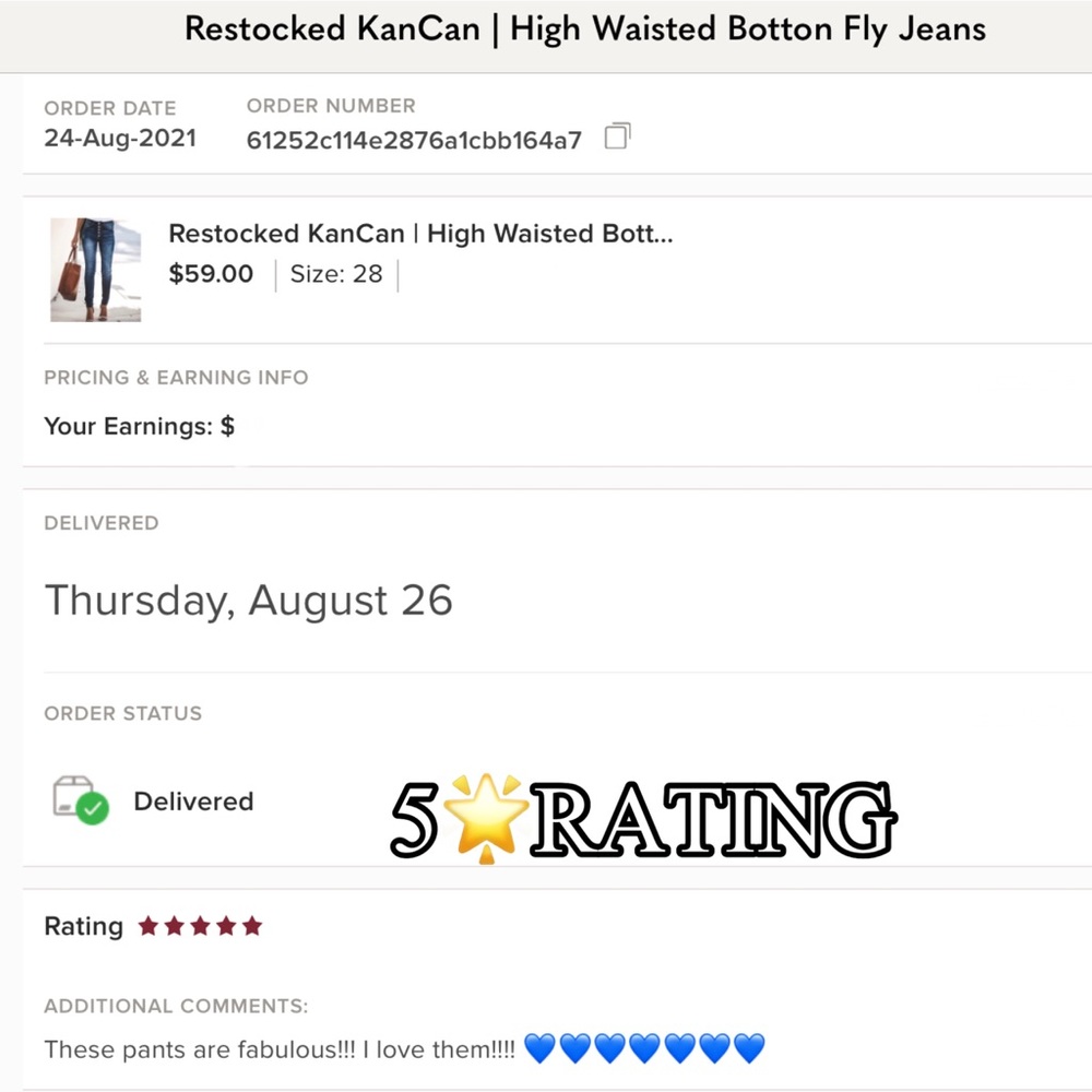 KanCan | High Waisted Botton Fly Jeans - Picture 9 of 16